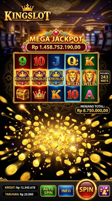 Layar utama kingslot — antarmuka bersih setelah instalasi
